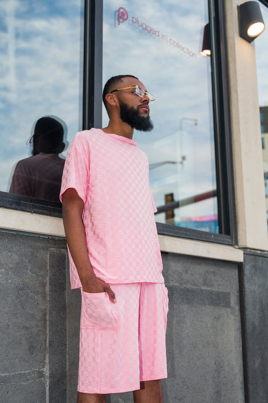 Pink Checkered Set (UNISEX)